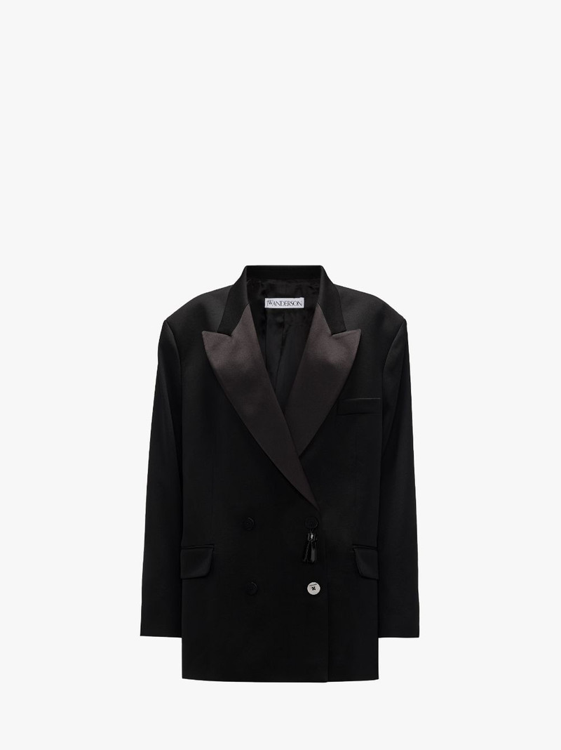 TUXED BLAZER WITH TASSEL DETAIL 1