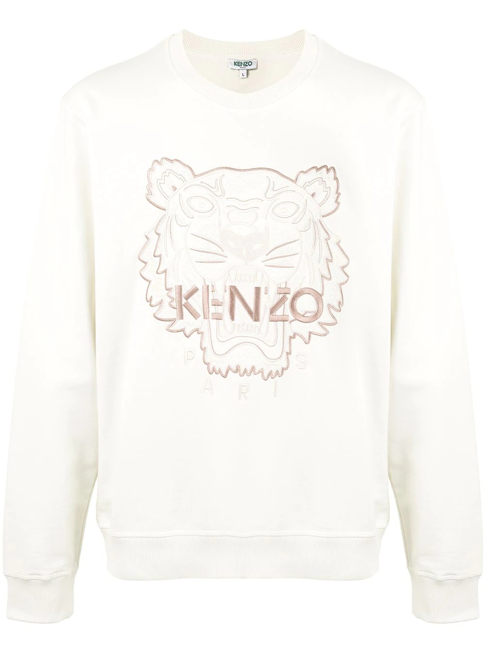 logo embroidered cotton sweatshirt - 1