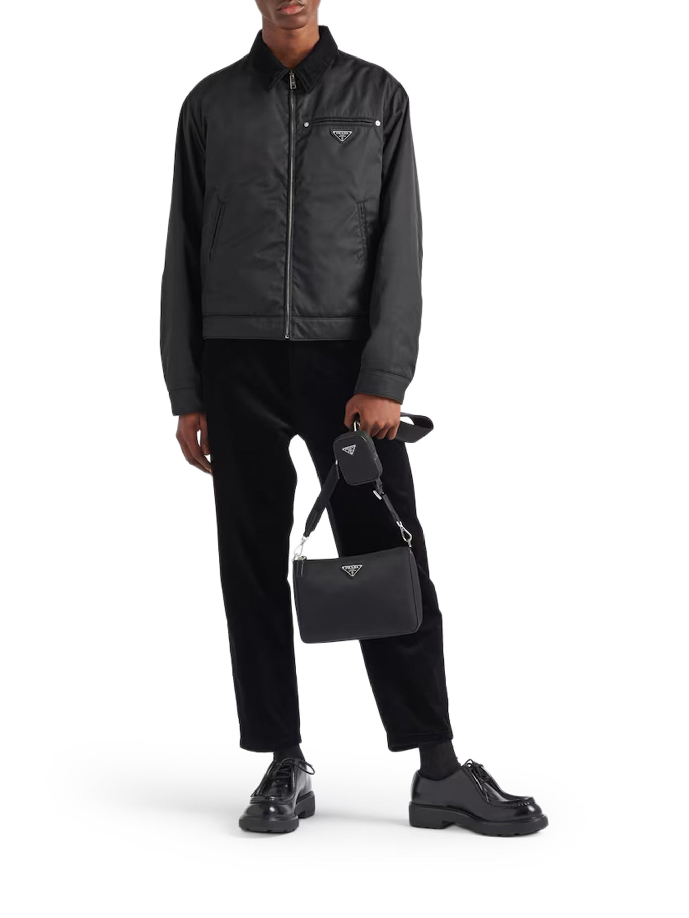 SHOULDER BAG IN RE-NYLON AND SAFFIANO - 2