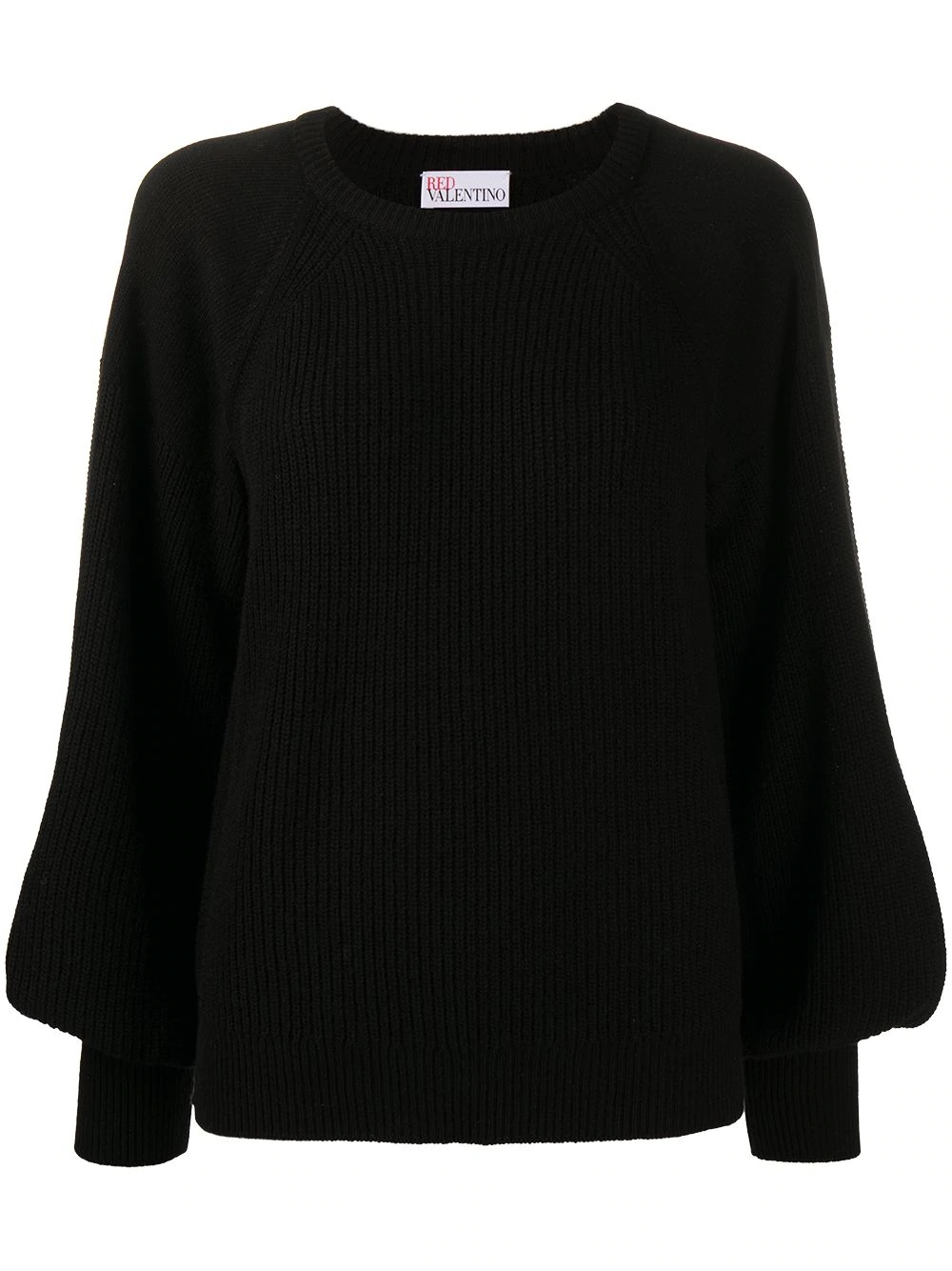 puffed sleeves wool jumper - 1