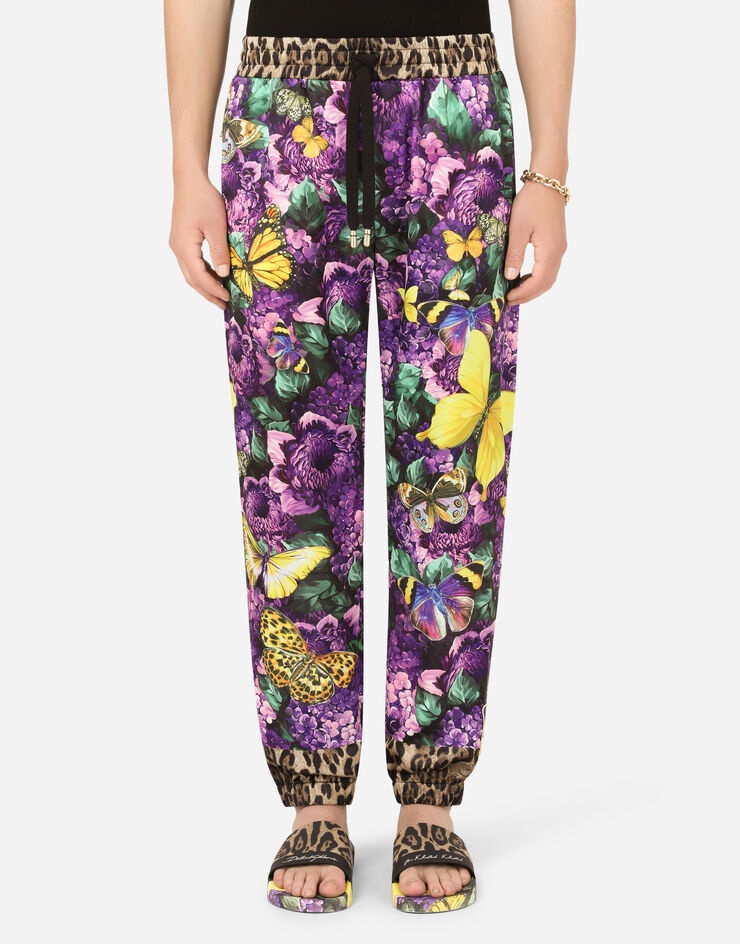 Jogging pants with butterfly print - 7