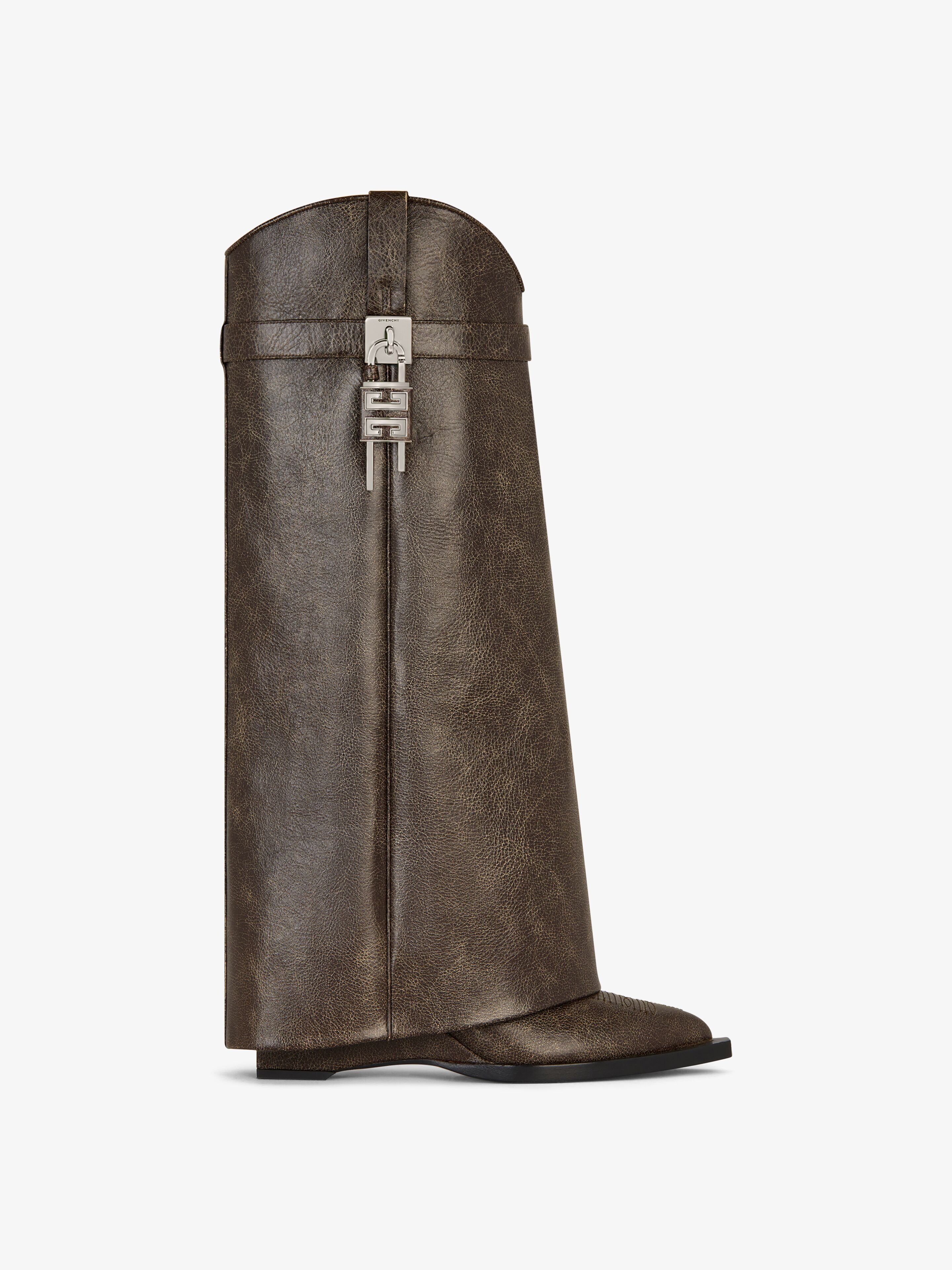SHARK LOCK COWBOY BOOTS IN LEATHER - 1