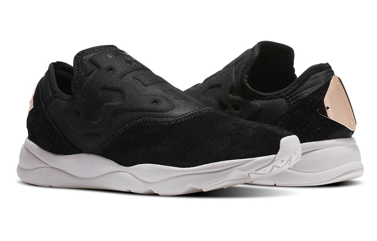 (WMNS) Reebok Furylite Slip On FBT 'Black' BS6413 - 3