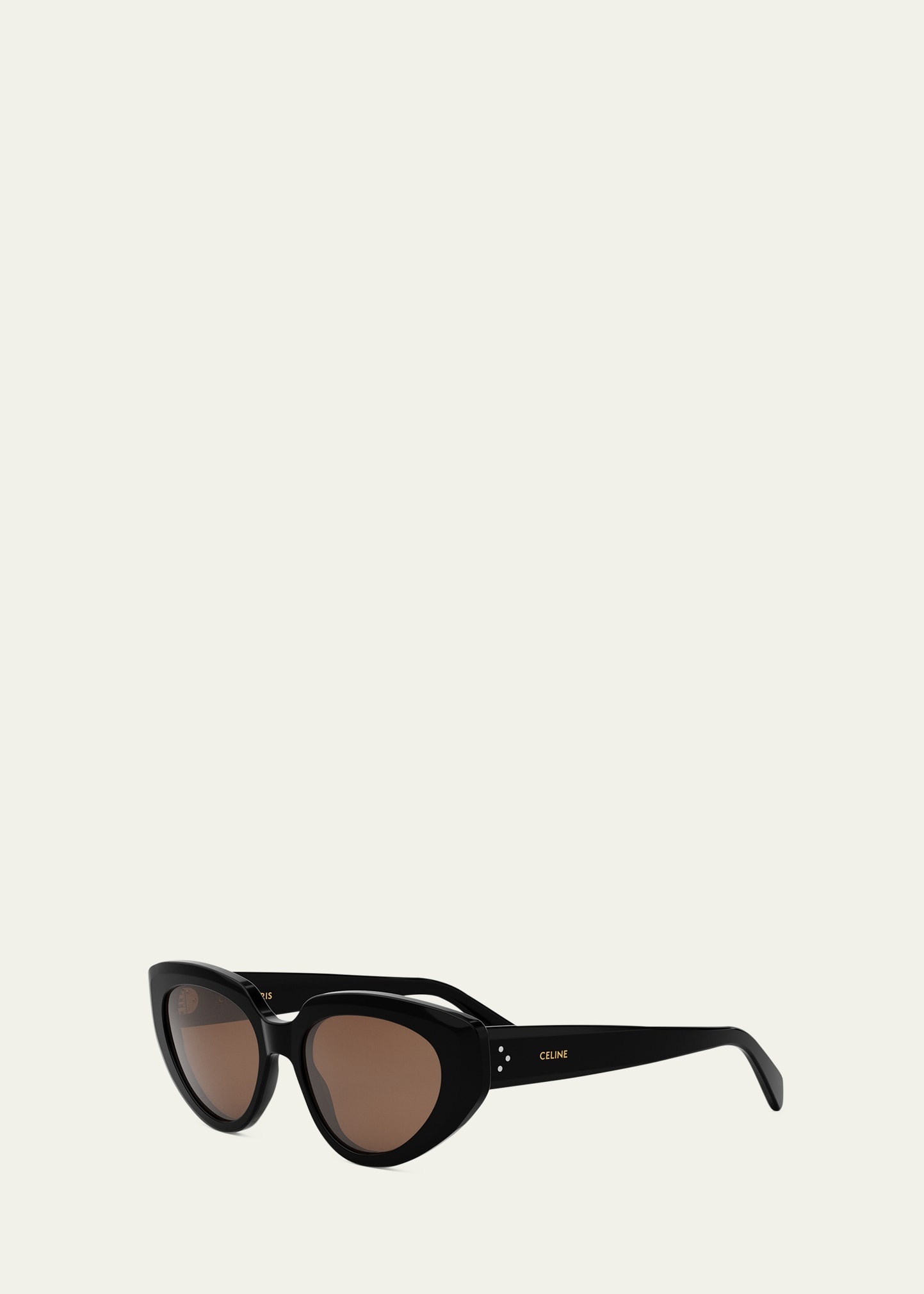 Bold 3 Dots Acetate Cat-Eye Sunglasses - 2