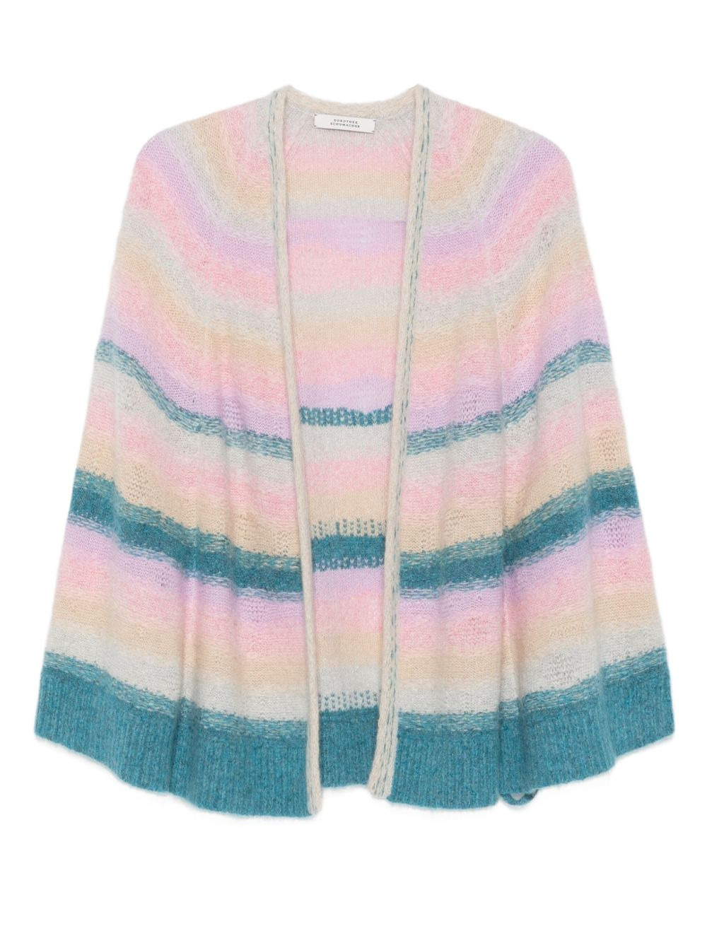 striped cashmere cardigan - 1
