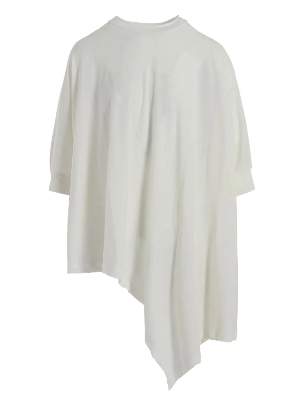 asymmetric crew-neck T-shirt - 1