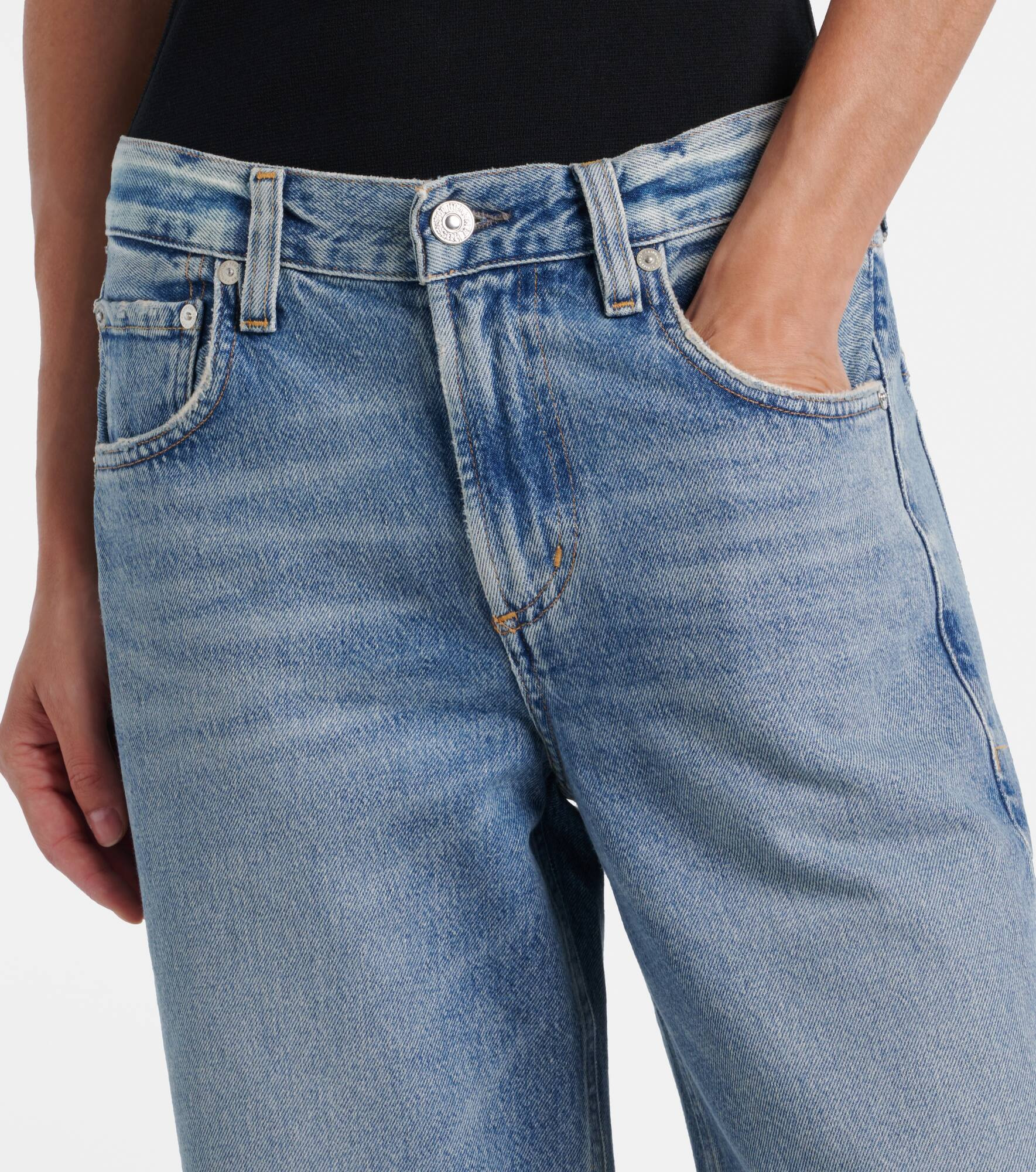 Lindz low-rise straight jeans - 4