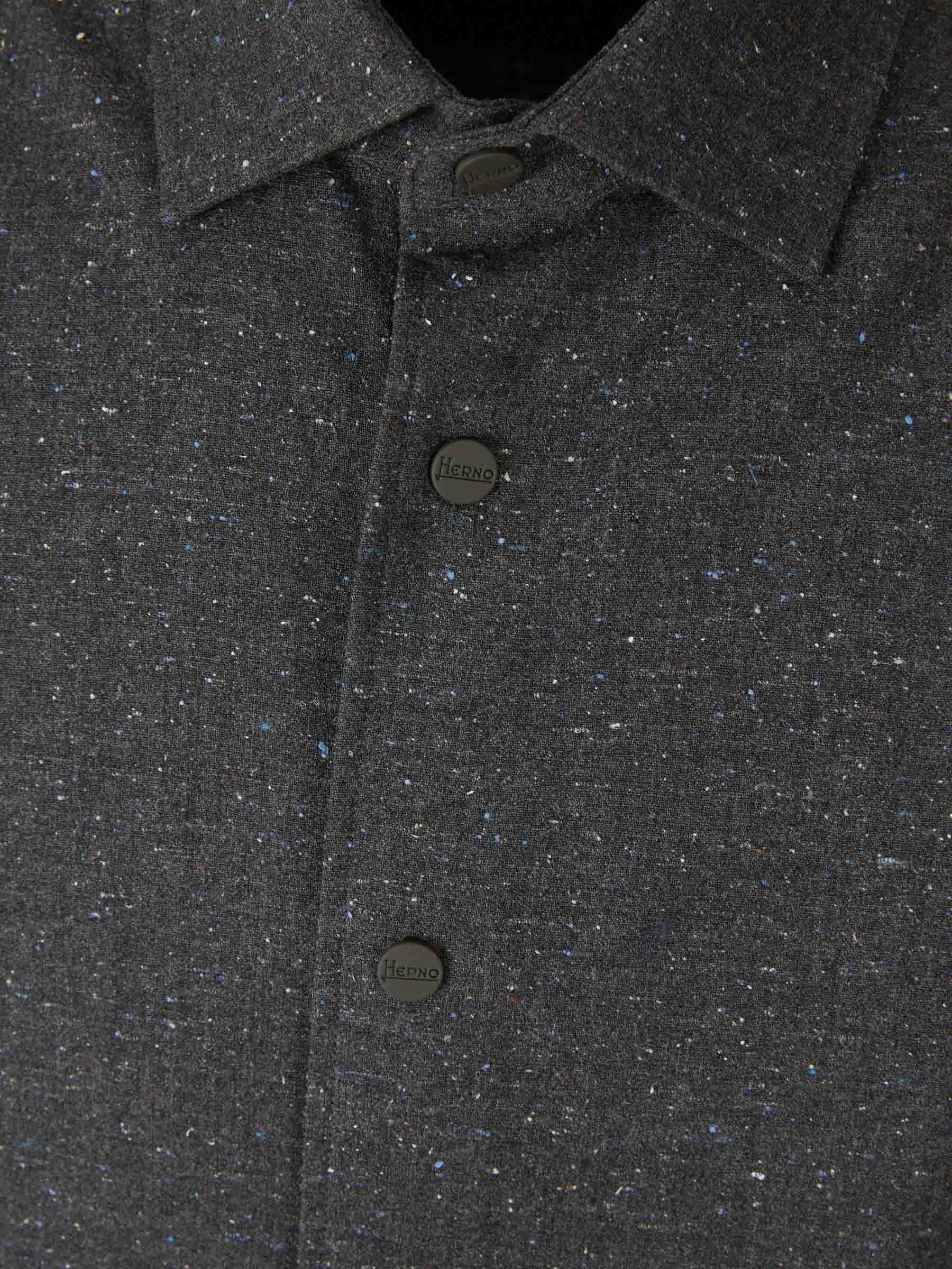 TEXTURED WOOL OVERSHIRT - 3