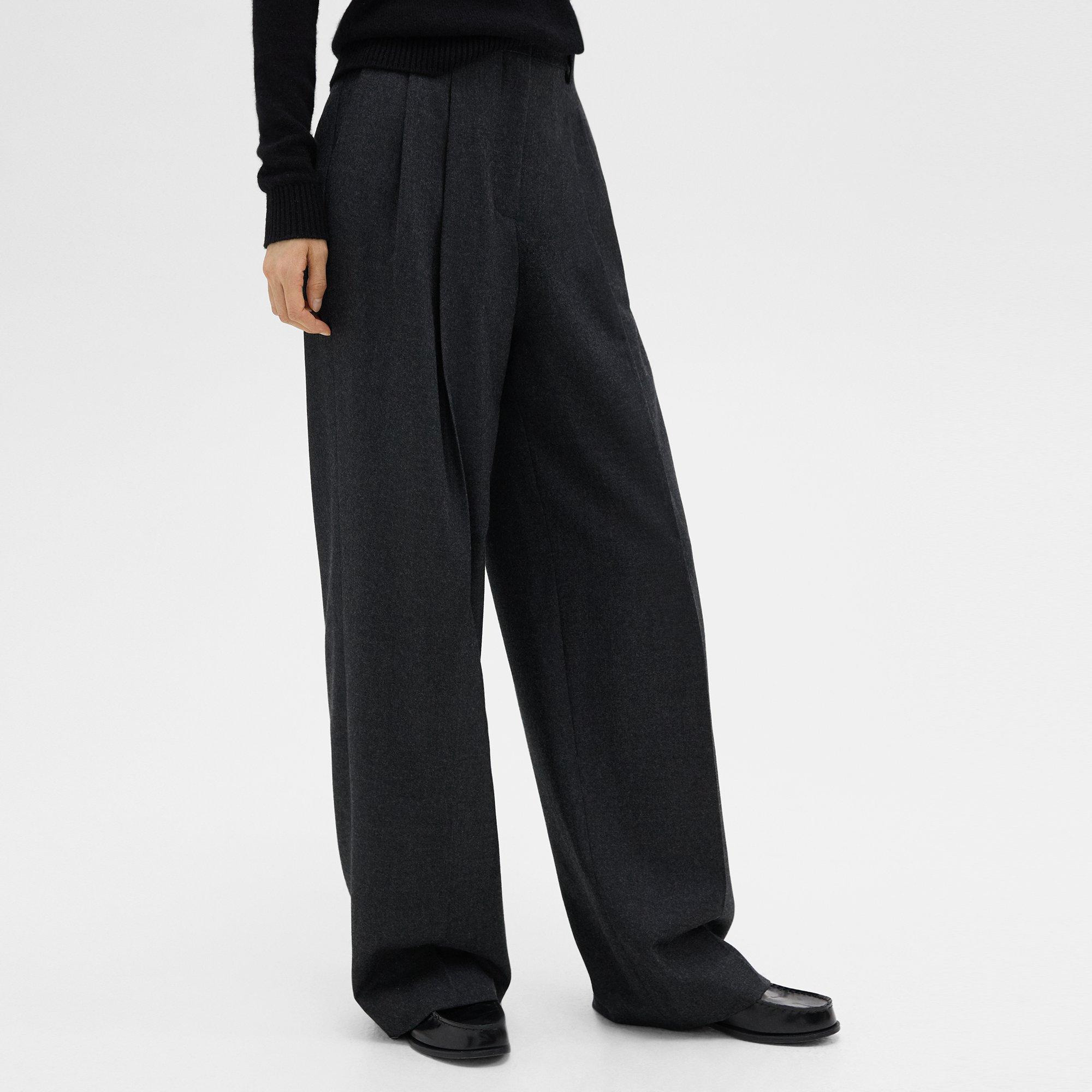 Double Pleat Pant, 29’’ in Sleek Flannel - 4