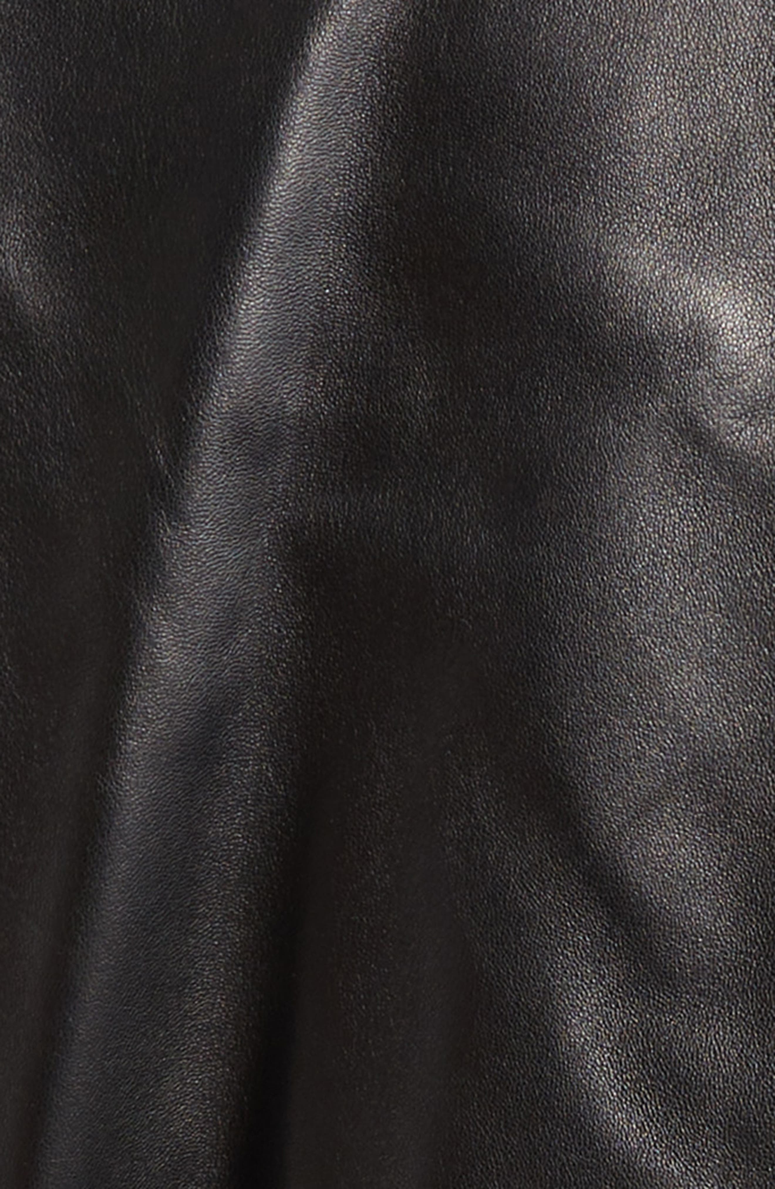 Versace Plongé Leather Blouson Jacket in Black at Nordstrom - 5