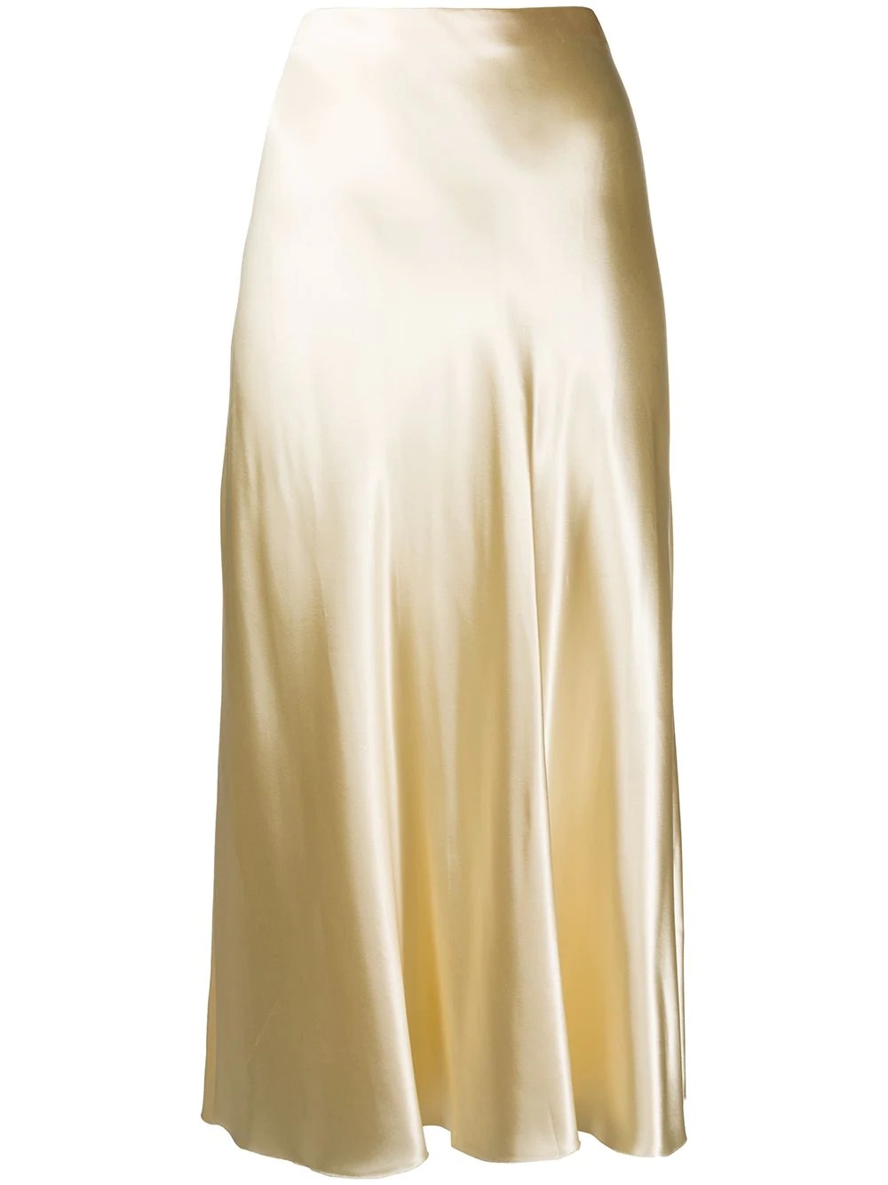 satin a-line skirt - 1