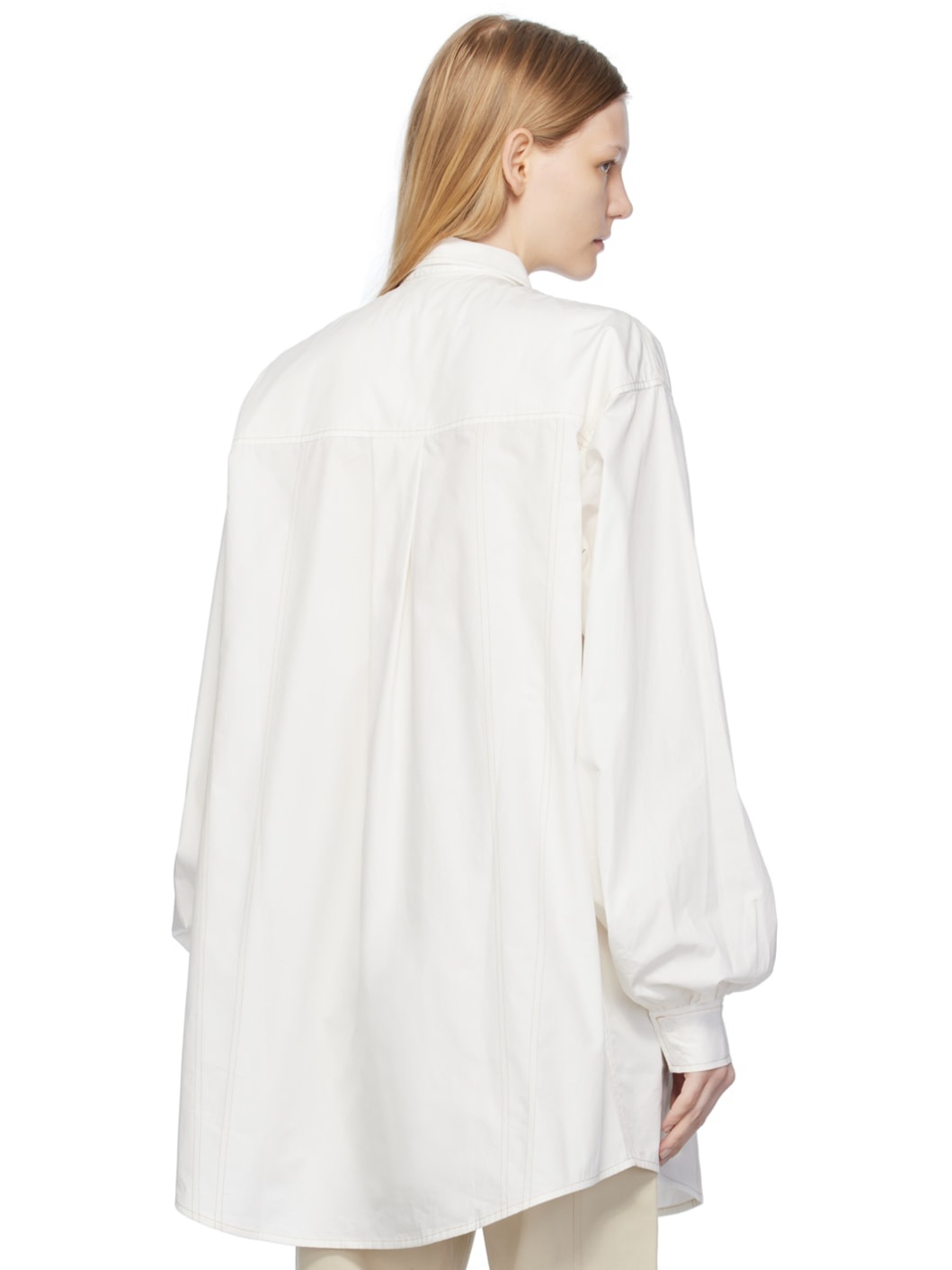 White Oversized Shirt - 3