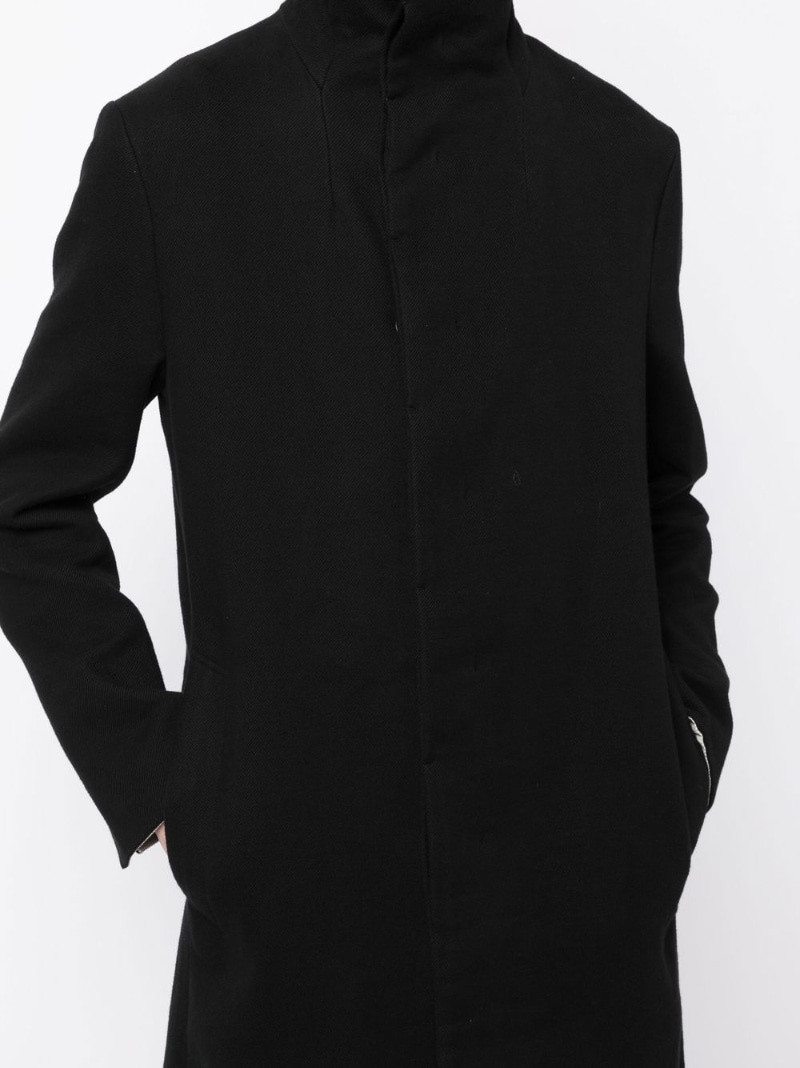 high-neck single-breasted coat 5