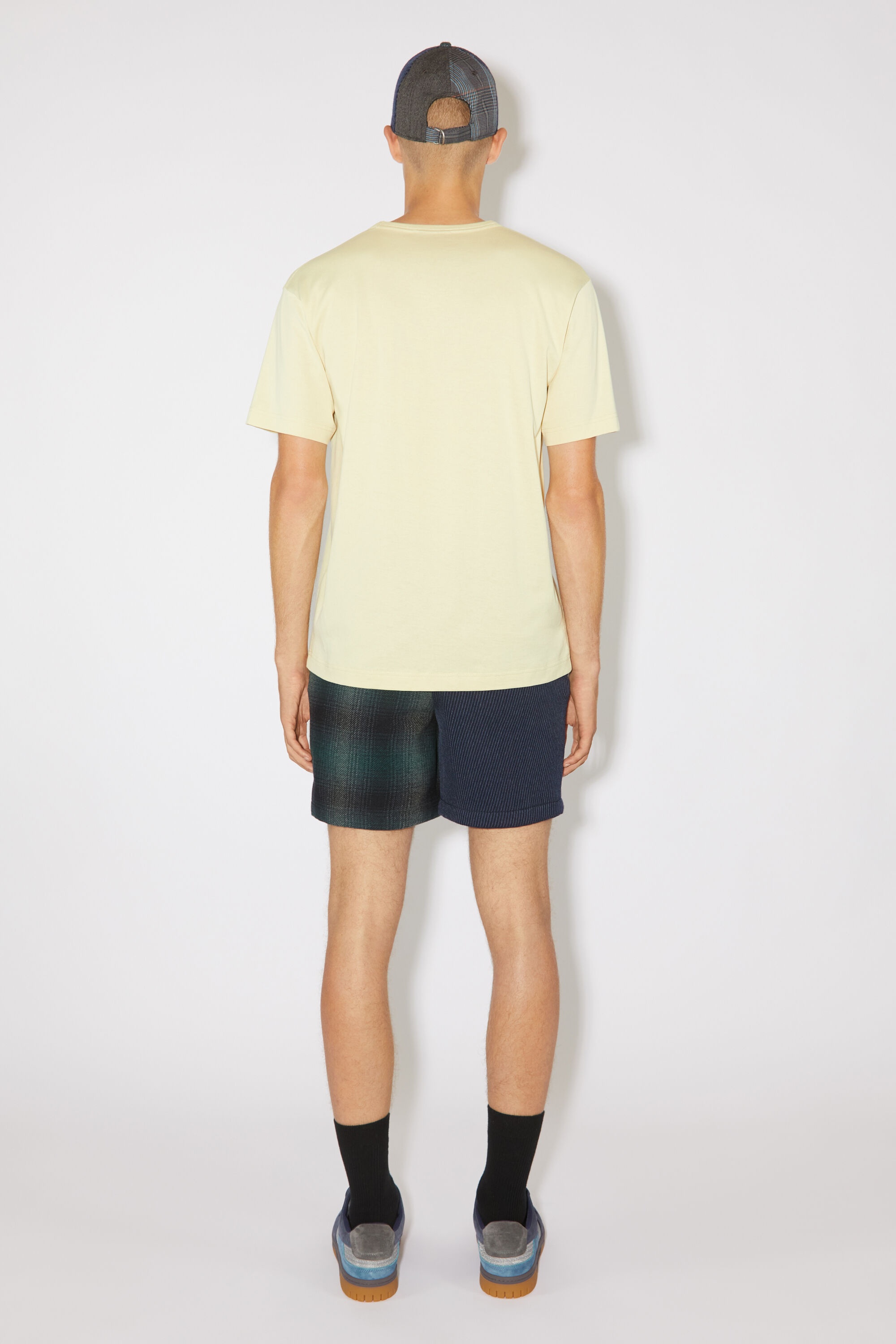 Crew neck t-shirt- Regular fit - Sand/green - 3