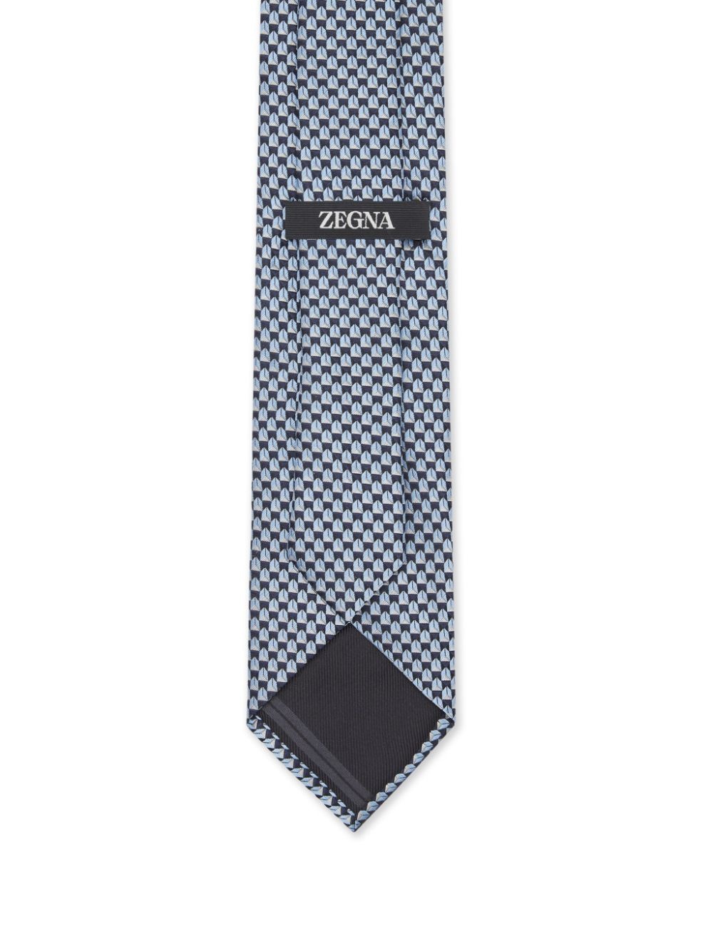 pattern-jacquard silk tie - 2