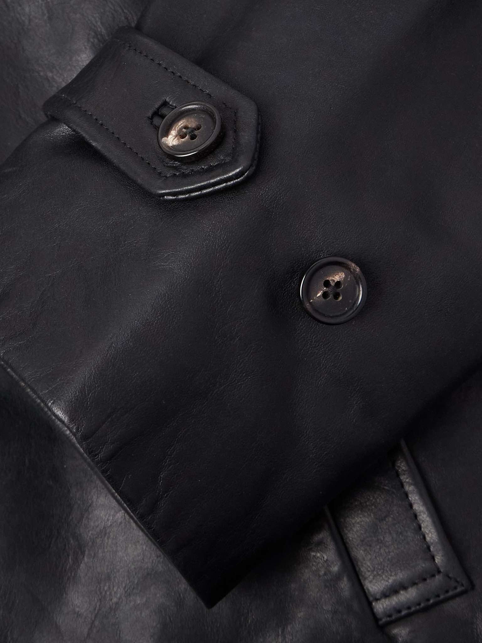 Continental Cropped Leather Jacket - 5