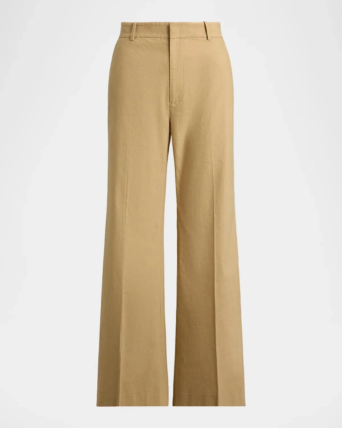 Cotton-Blend Wide-Leg Pants - 1