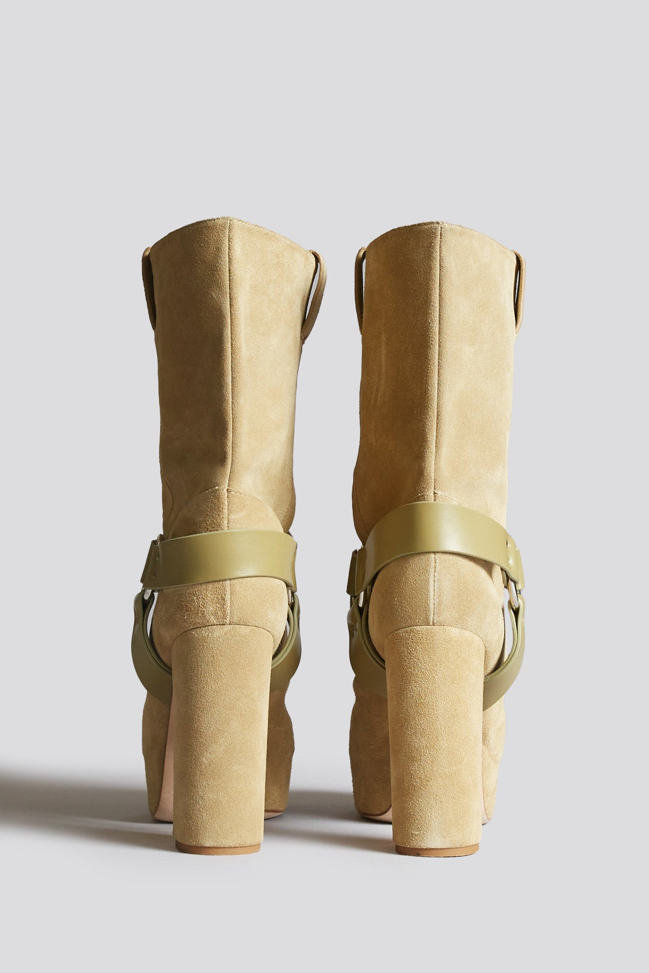 SID HEELED HARNESS BOOT - KHAKI - 4