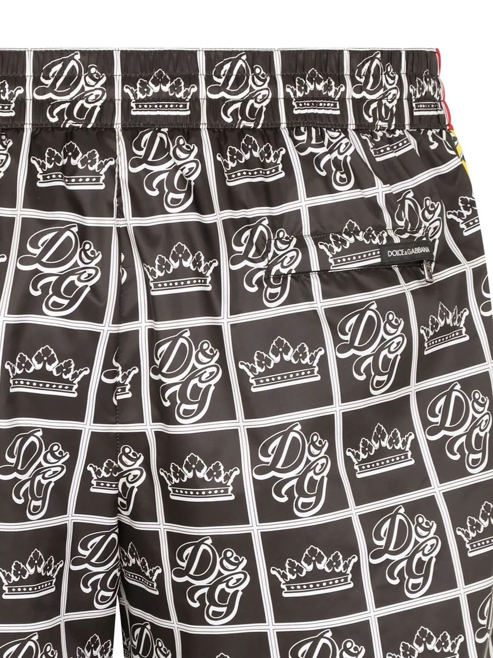 graphic-print mid-length swim shorts - 4