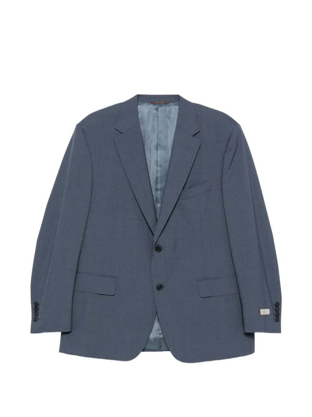 single-breasted wool suit - 1