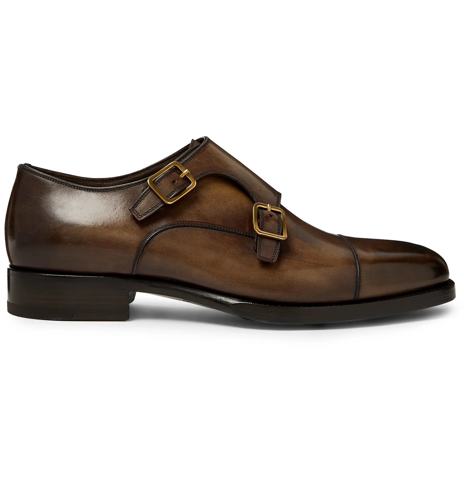 Wessex Leather Monk-Strap Shoes - 1