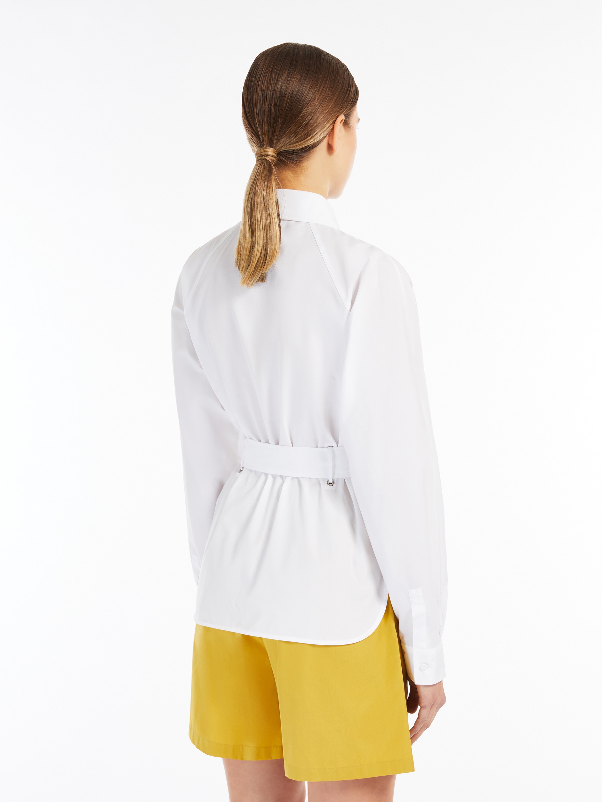JUGLAS Poplin shirt with belt - 4
