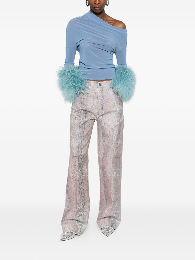 HAIKURE snake-print jeans outlook