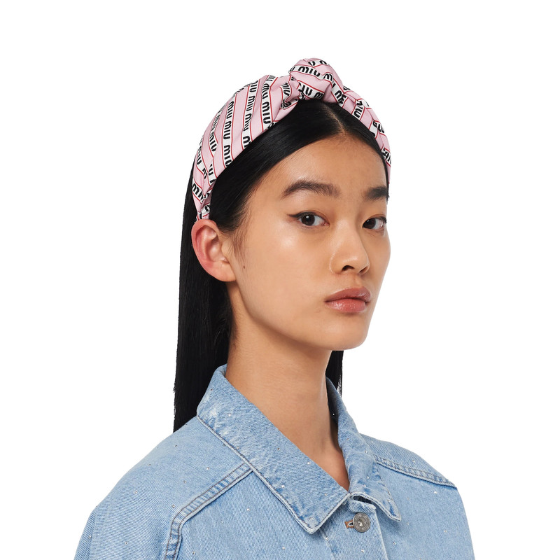 Print faille headband 3
