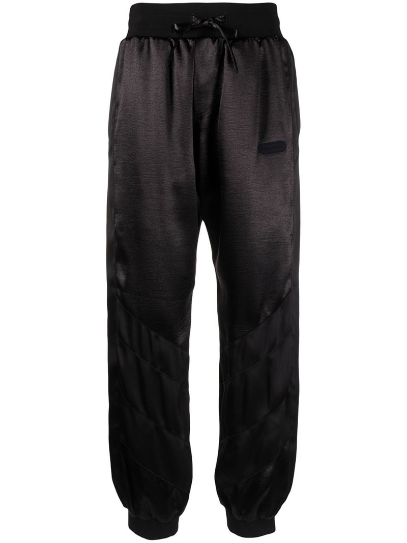 satin-finish track pants 1
