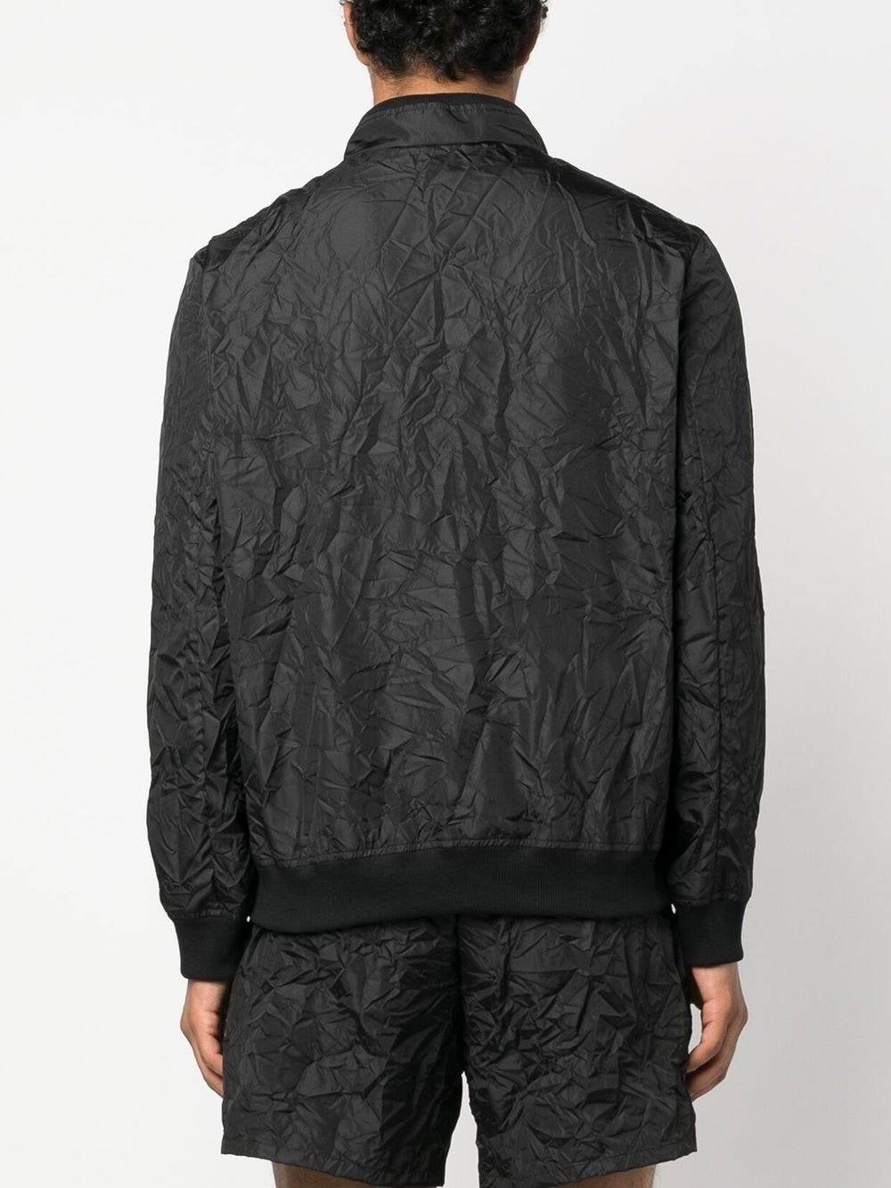 wrinkled-effect sport jacket - 4