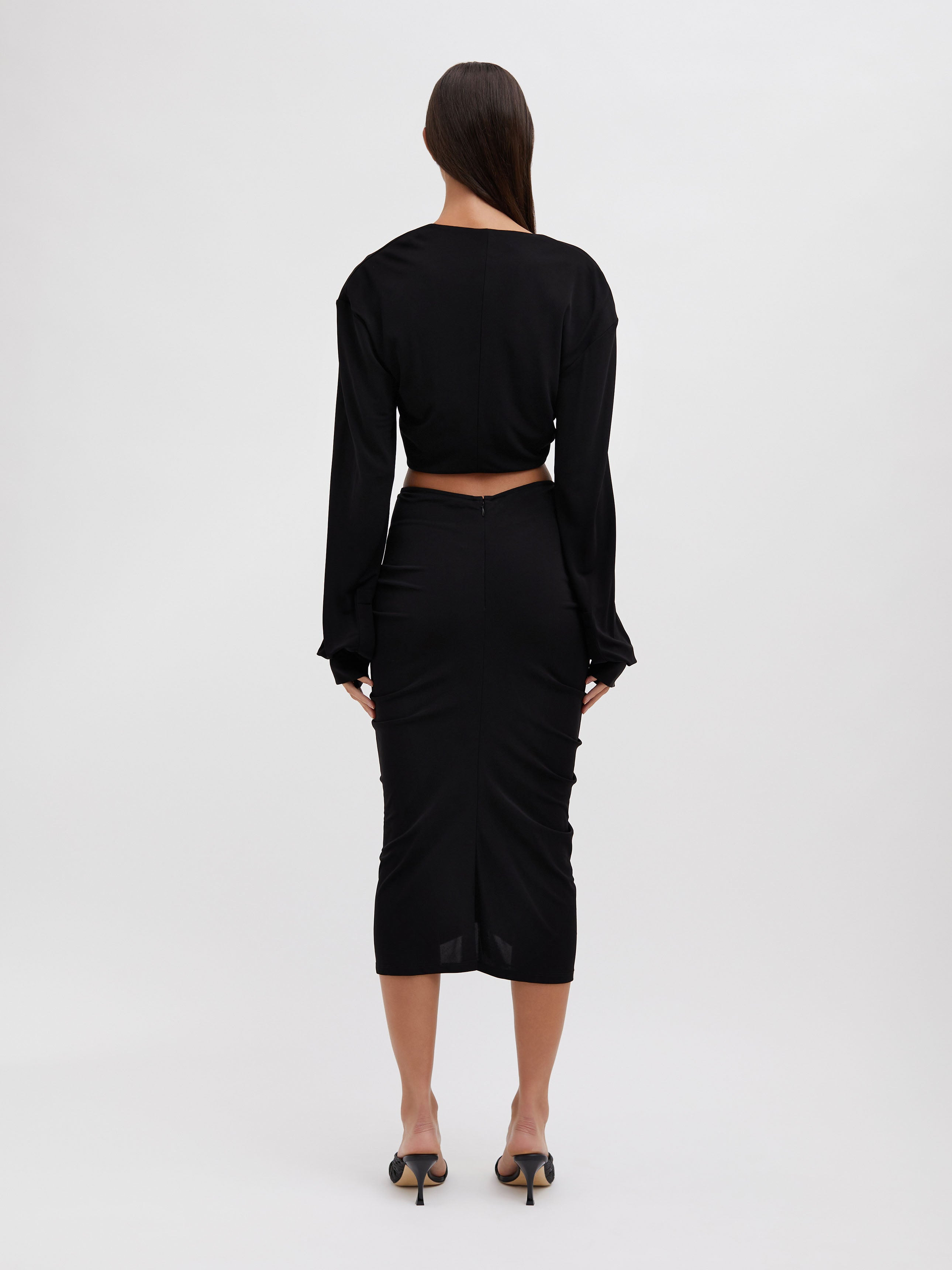 Vivenda Drape Long Sleeve Top - 4