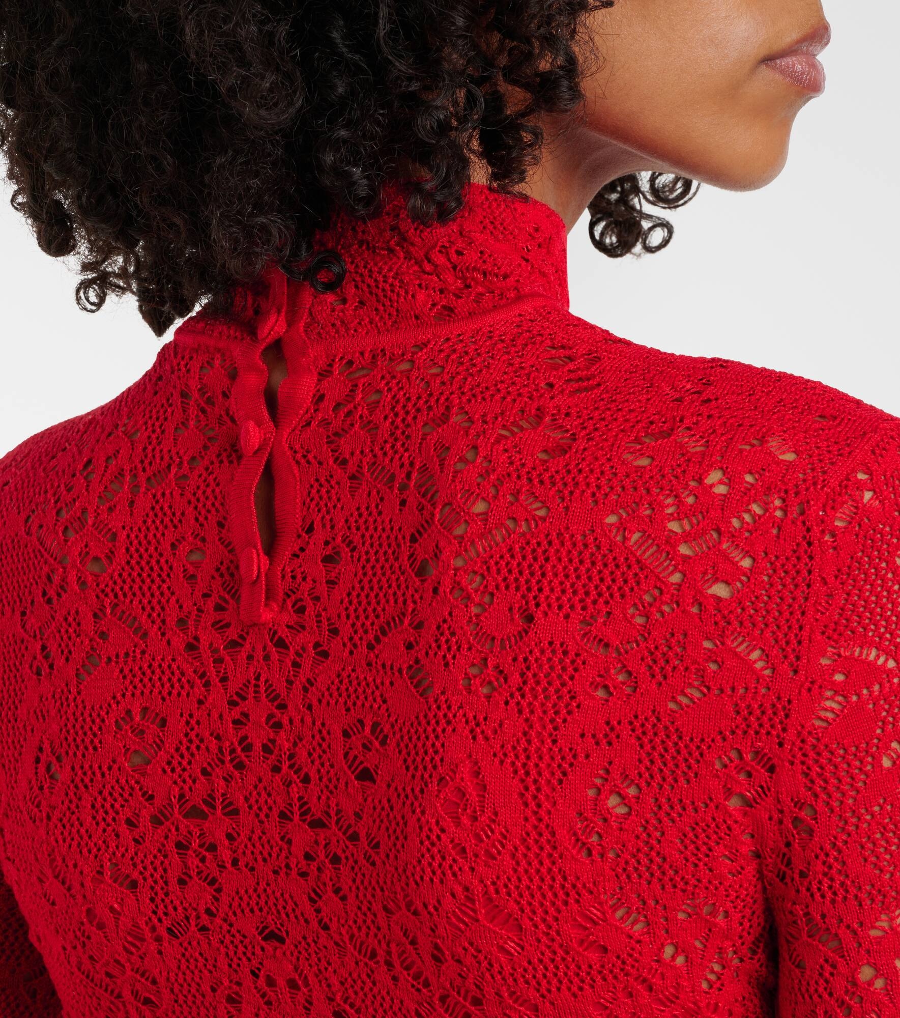 Lethe pointelle wool and silk maxi dress - 6