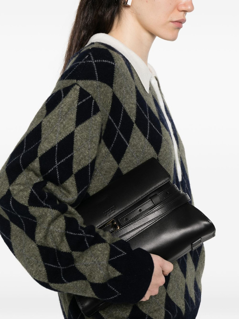 Moschino leather buckle shoulder bag outlook