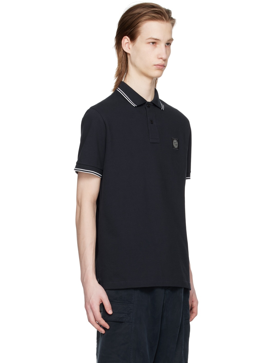 Navy Patch Polo - 2