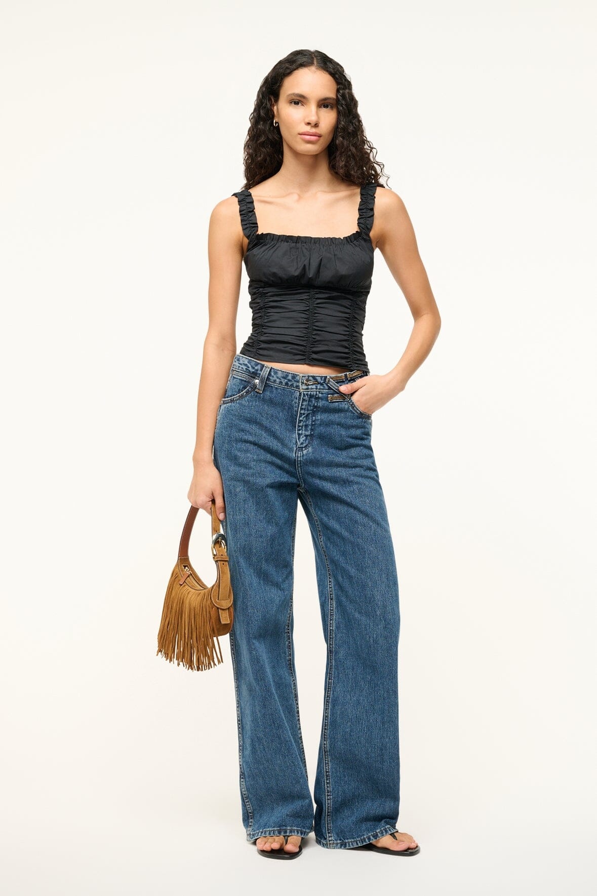 STAUD NIC TOP BLACK - 2