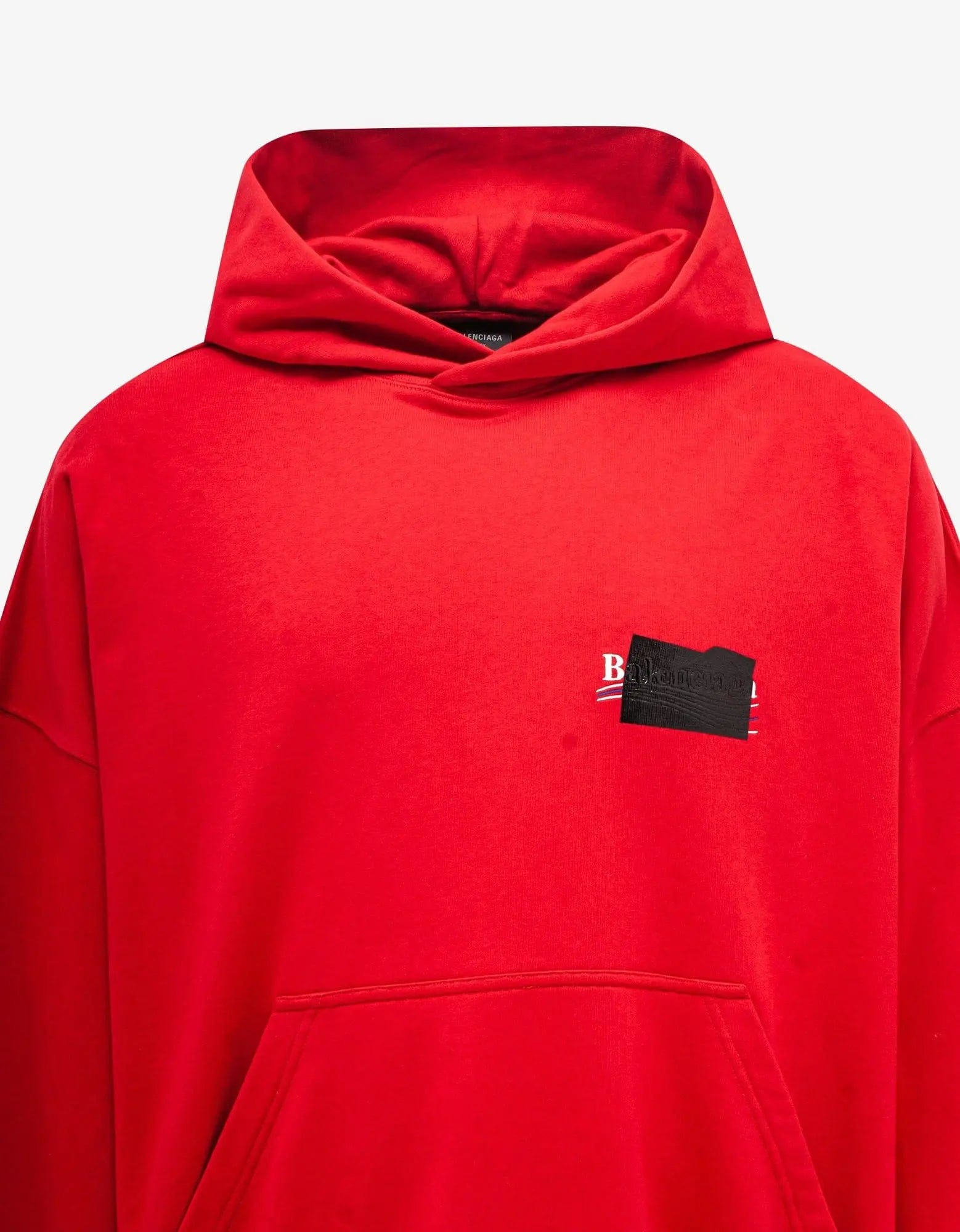 Balenciaga Red Gaffer Logo Large Hoodie - 6