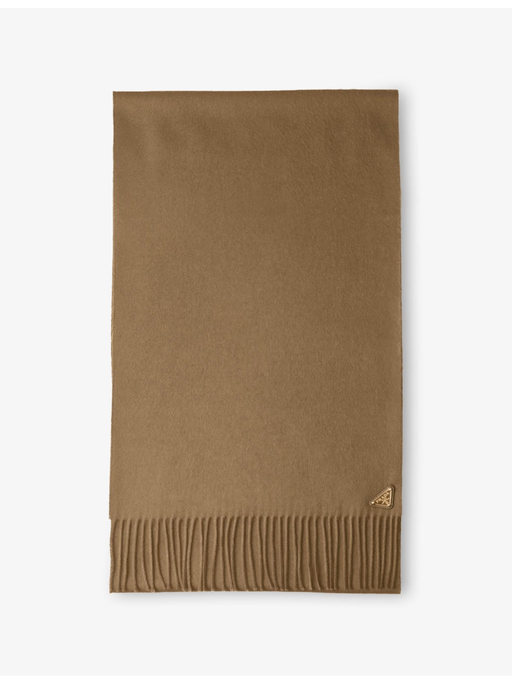 Triangle-Logo Silk-Cashmere Scarf - 1
