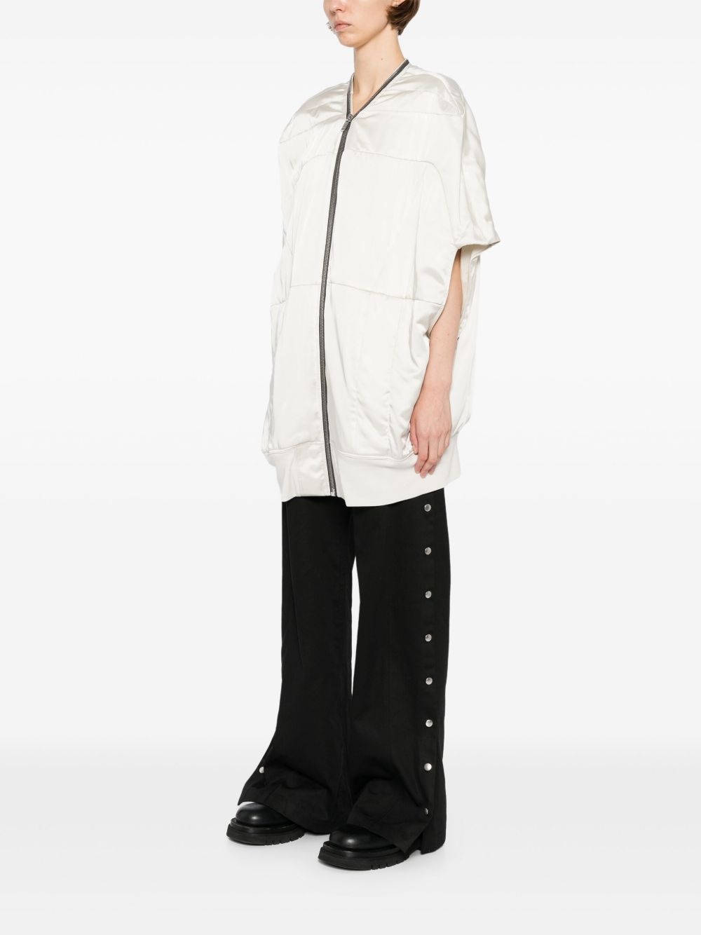 girdered boubble sleeveless jacket - 3