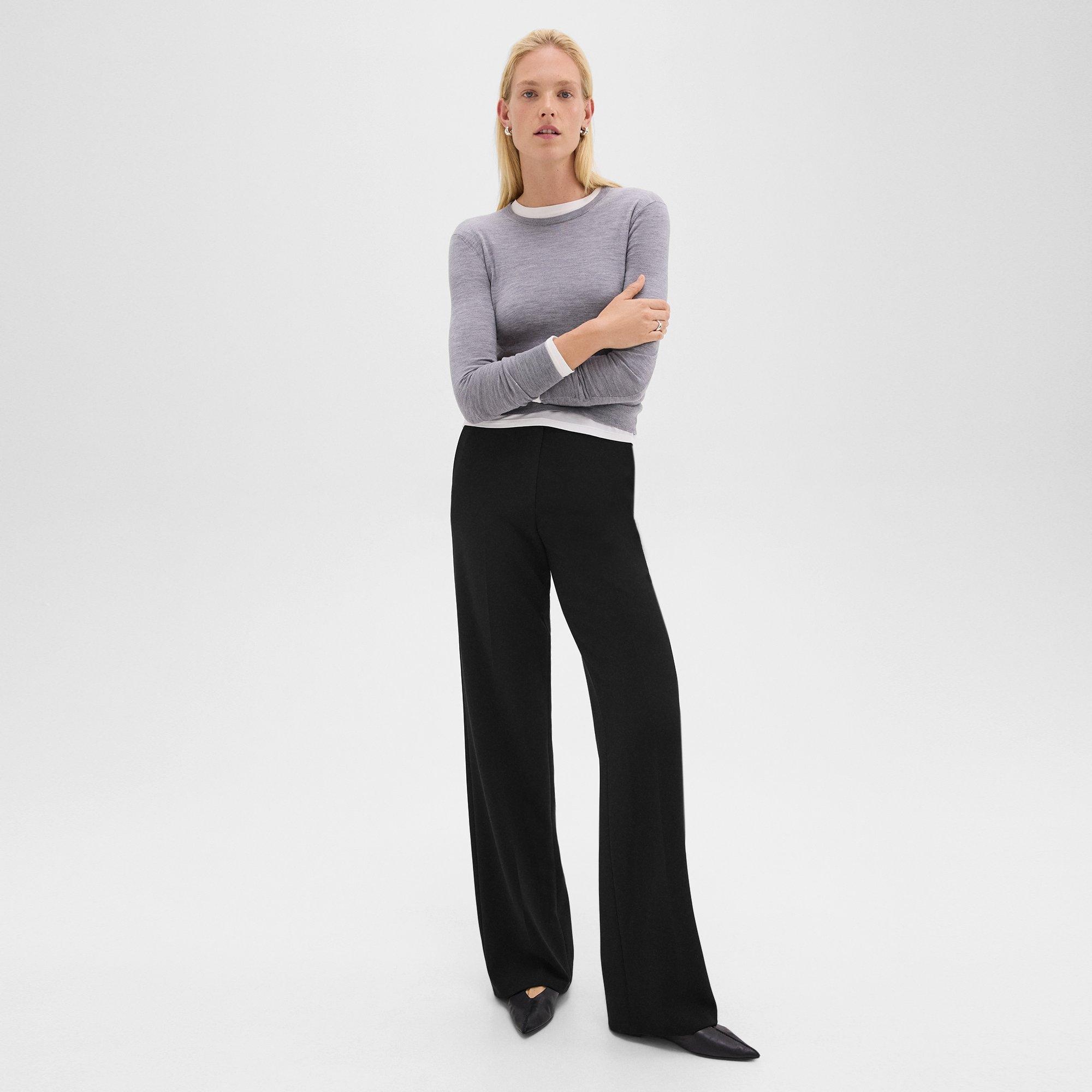 Relaxed Straight Pant in Admiral Crepe - 2