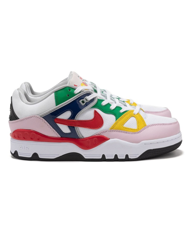 x Nigo Air Force 3 Low White/University Red - 1