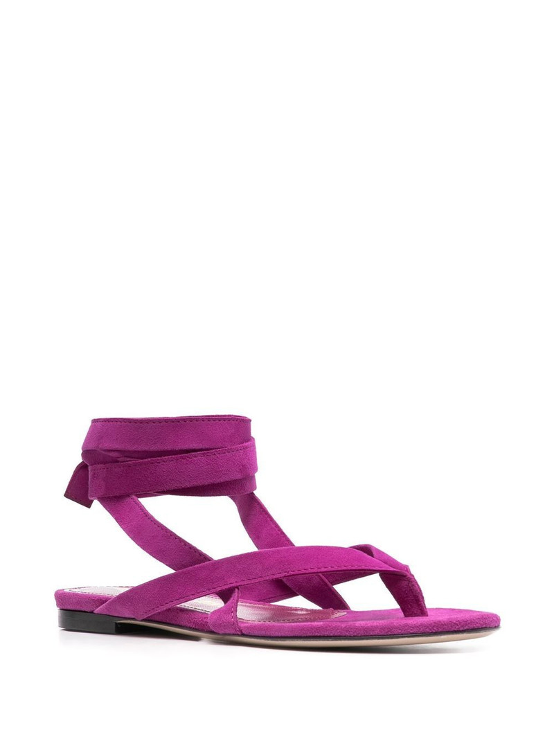 THE ATTICO ankle-strap flat sandals outlook