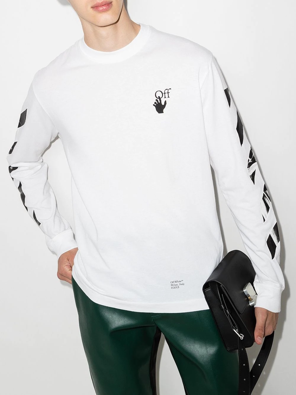 OFF CARAV ARROW SKATE LS TEE WHT - 2