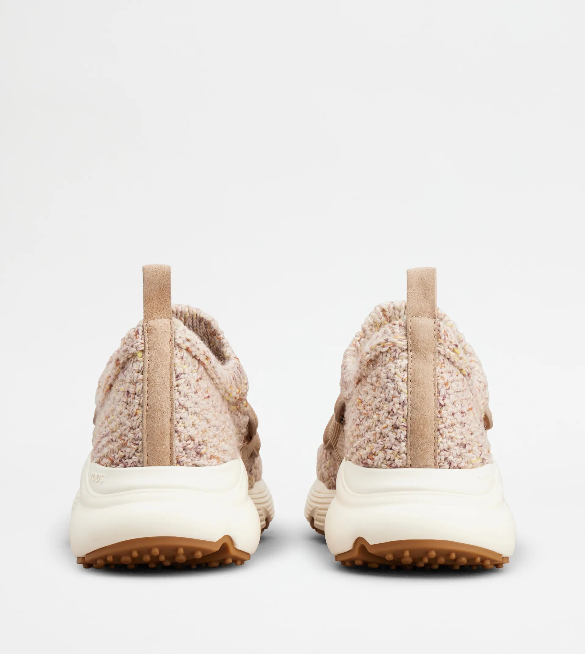 KATE SLIP-ON SNEAKERS IN FABRIC - PINK, BEIGE, OFF WHITE - 2