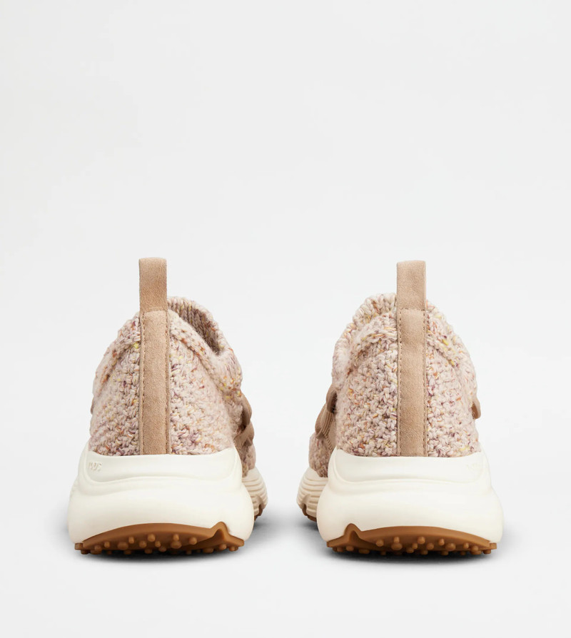 Tod's KATE SLIP-ON SNEAKERS IN FABRIC - PINK, BEIGE, OFF WHITE outlook