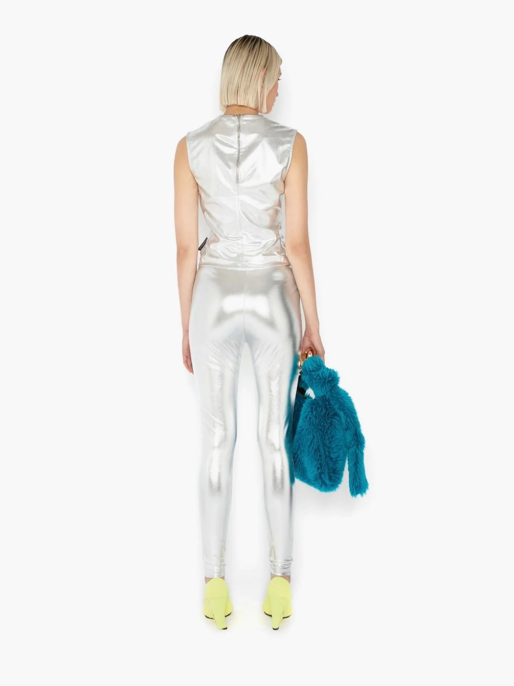 METALLIC JERSEY LEGGINGS - 4