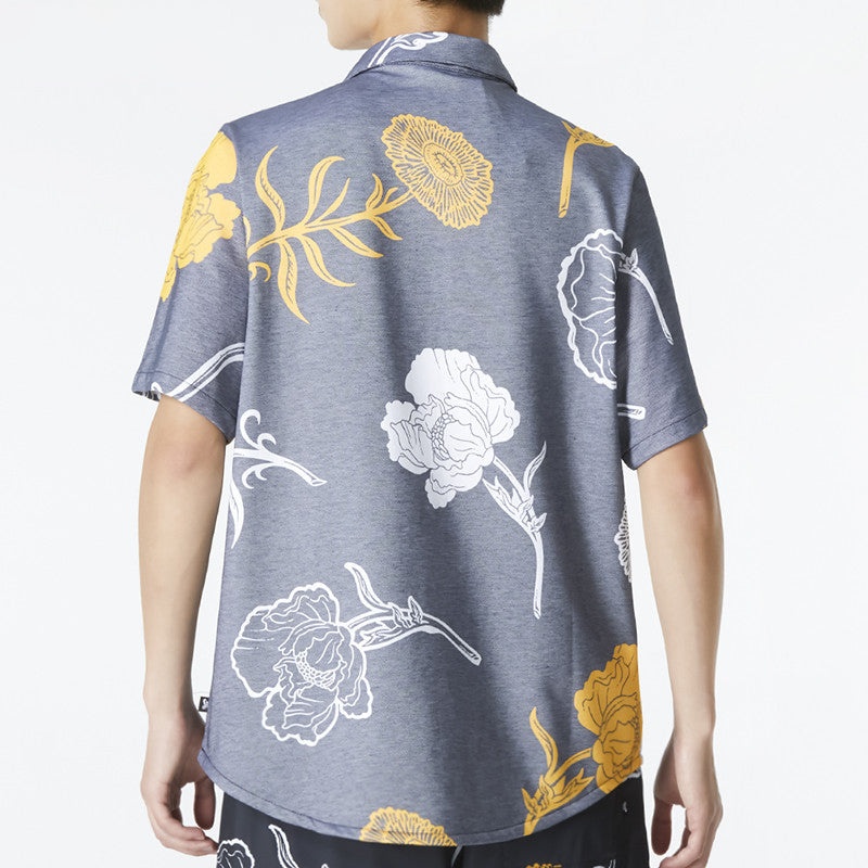 Men's Nike SB Skateboard Full Print Casual Short Sleeve Shirt Blue DM0170-010 - 3