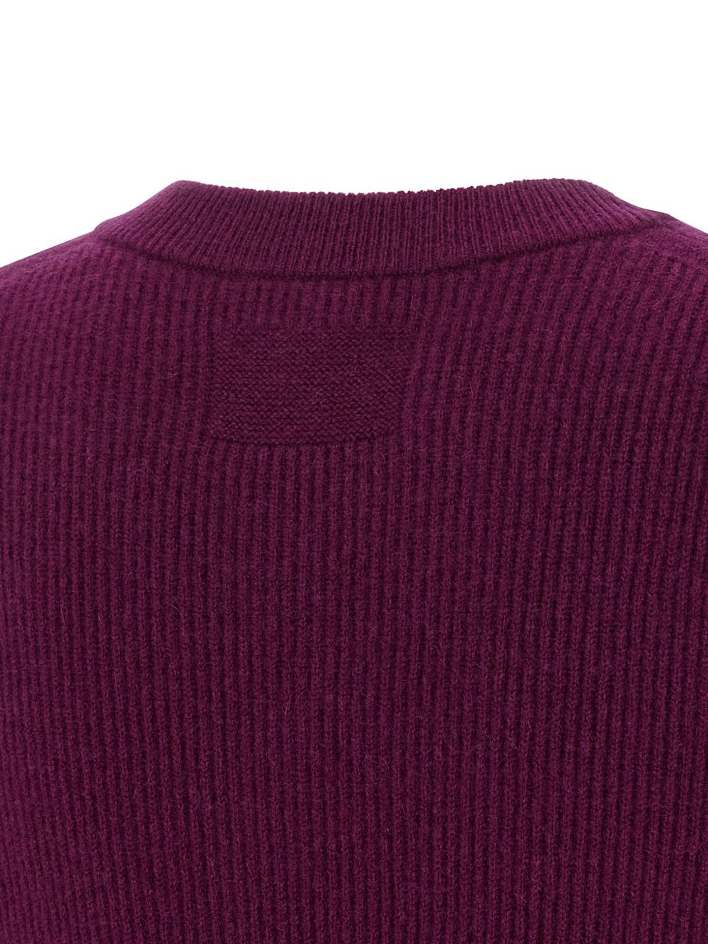 ribbed V-neck vest - 4