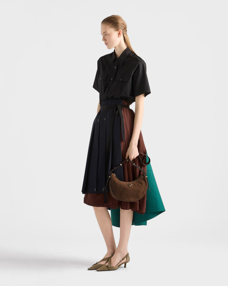 Prada Arqué small nubuck leather bag 8