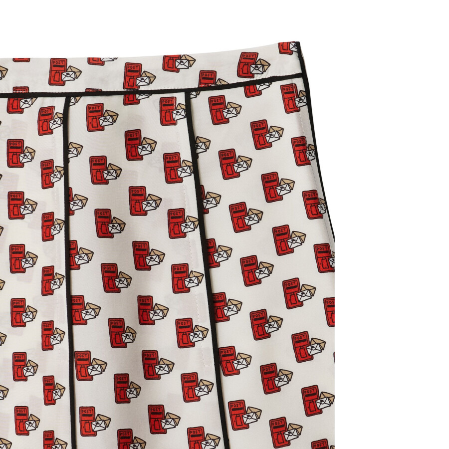 Burberry Postbox Pleated Silk Skirt - 6
