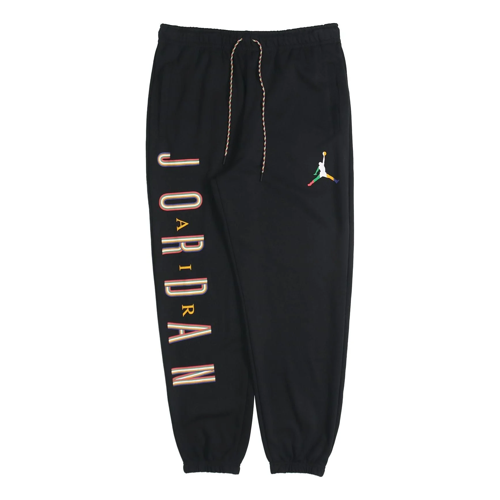 Air Jordan Colorful Flying Man logo Printing Sports Long Pants Black CZ5469-011 - 1